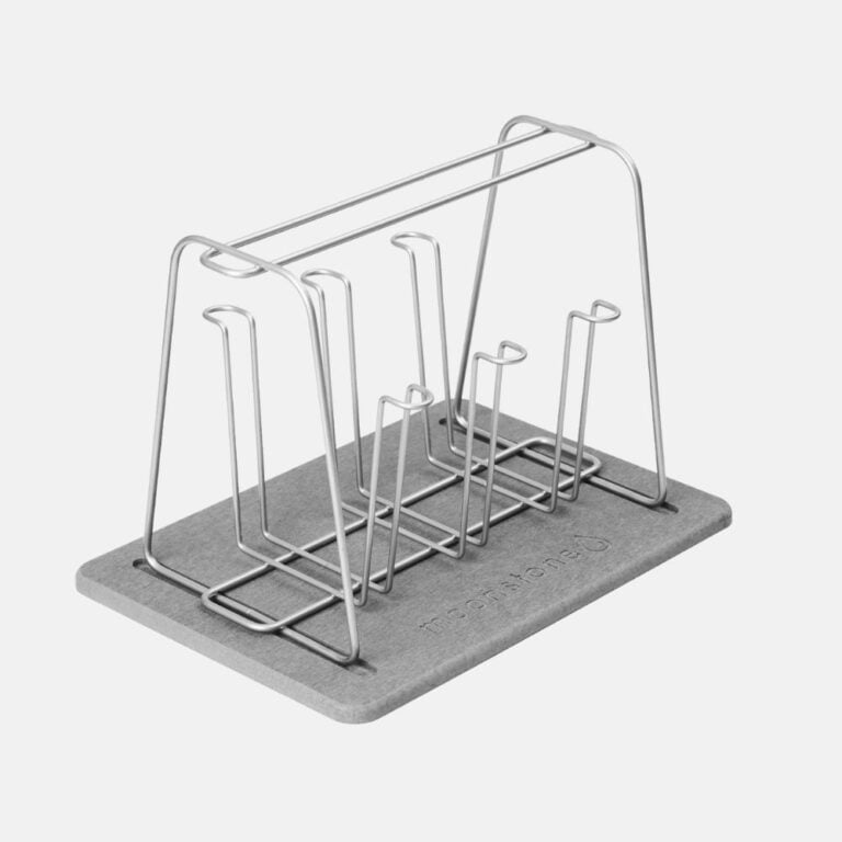 Égouttoir Verres Argenté Diatomite