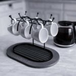 Égouttoir à tasse Noir en diatomite Loom