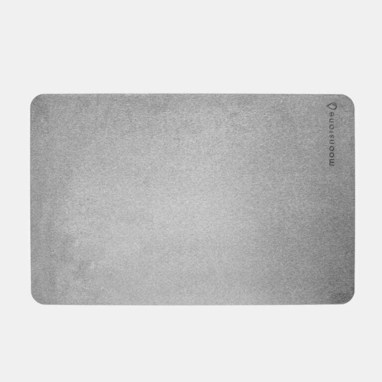 Tapis de bain diatomite Gris nuage - Séchage instantané et design moderne