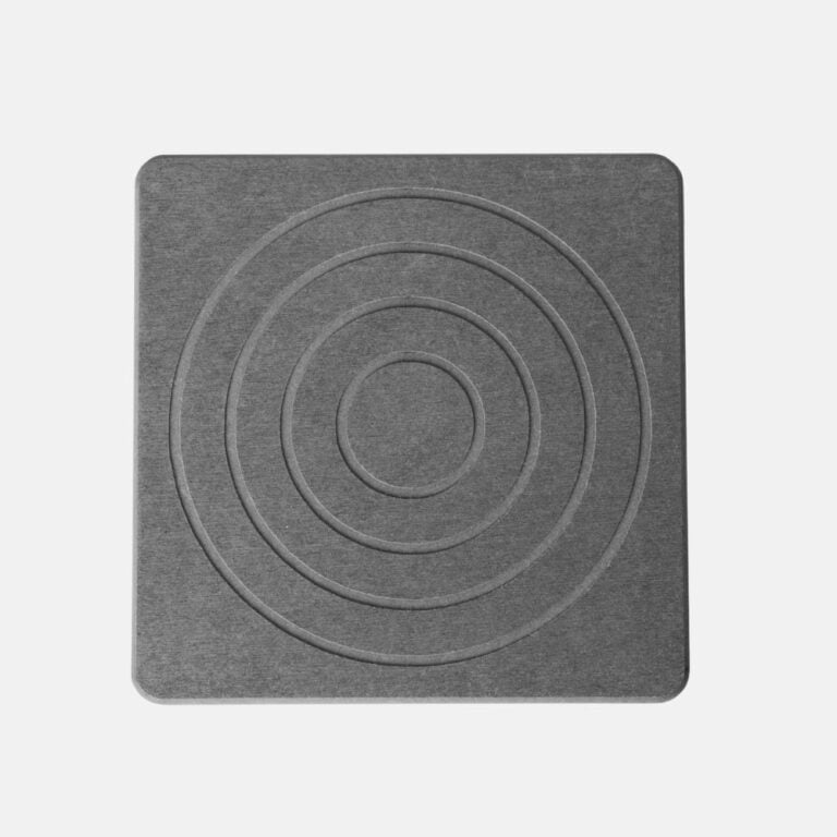 Skalta dessous de plat diatomite gris orage