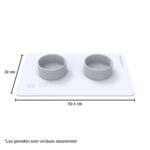 Tapis pour animaux Gris Orage en diatomite Swan