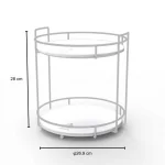 Rangement en forme ronde Vert Neptune en diatomite Circa