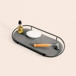 Plateau maquillage Makea en pierre de diatomite