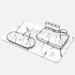 1 Tapis de bain Essence  + 1 Porte brosse à dents + 1 Rangement (4 Couleurs au choix)