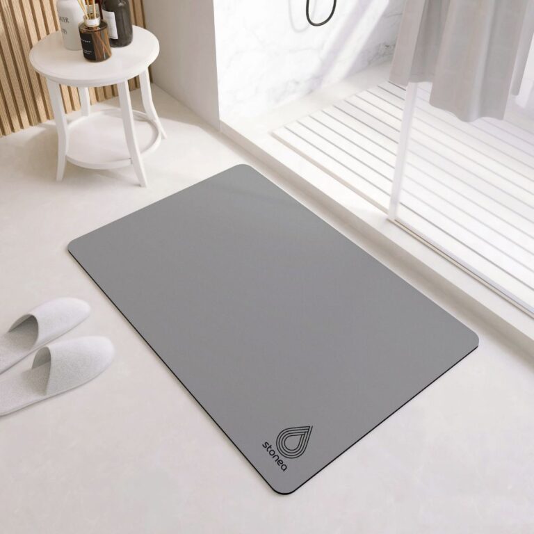 Tapis de bain anti-moisissure en diatomite - Séchage ultra-rapide