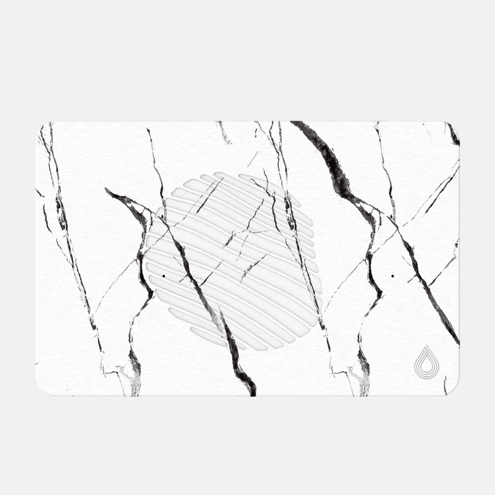 Tapis de bain Blanc Coral en Diatomite Essence