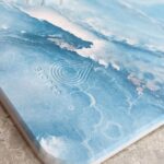 Tapis de bain Bleu Oceane en diatomite Essence