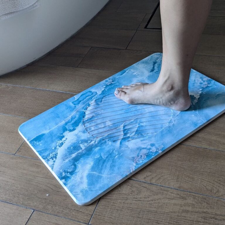 Tapis de bain diatomite - Séchage rapide, antidérapant et élégant