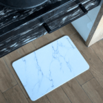 Tapis de bain Blanc Brume en diatomite Terra