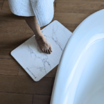 Tapis de bain Blanc Brume en diatomite Terra