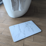 Tapis de bain Blanc Brume en diatomite Terra