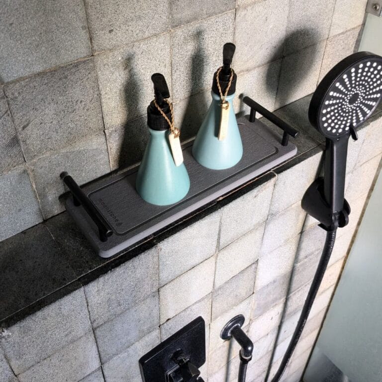 Porte-savon pour la salle de bain en pierre diatomite, idéal pour une hygiène parfaite