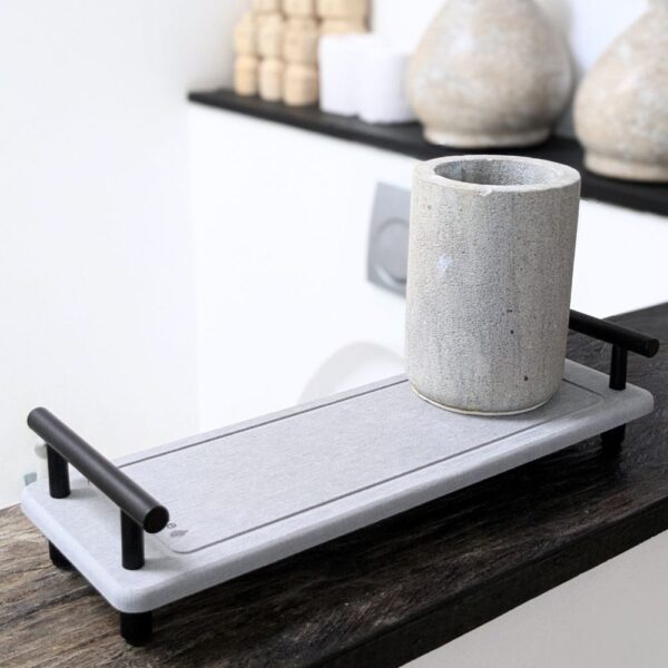 Accessoires de bain en pierre naturelle ultra-absorbants et durables.