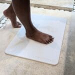 Tapis de bain Blanc Éternel en diatomite Terra