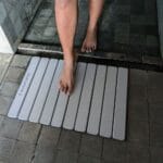 Tapis de bain pliable Gris Nuage en diatomite Agilis