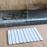 Tapis de bain pliable Blanc Éternel en diatomite Agilis