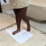 Tapis de bain Blanc Brume en diatomite Terra