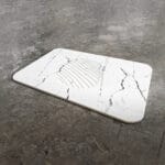 Tapis de bain Blanc Coral en Diatomite Essence