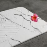 Tapis de bain Blanc Coral en Diatomite Essence
