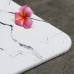 Tapis de bain Blanc Coral en Diatomite Essence