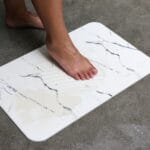 Tapis de bain Blanc Coral en Diatomite Essence