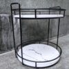 Rangement en pierre pour accessoires de soin du visage