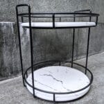 Rangement en forme ronde en diatomite Circa