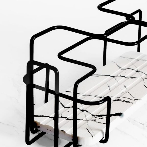 Rangement en pierre design pour salle de bain épurée