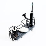 Porte brosse à dents Noir Onyx en diatomite Elona