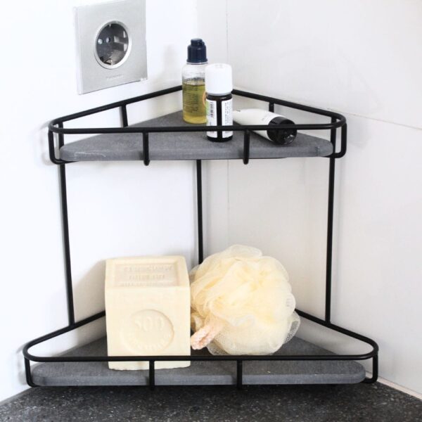 Rangement en pierre effet béton, moderne et minimaliste