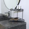 Rangement en pierre de douche, idéal pour organiser vos produits