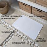 Tapis de bain Blanc Éternel en diatomite Terra
