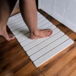 Grand tapis de bain Gris Nuage en diatomite Agilis XL