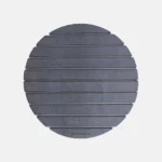 Tapis de bain rond Gris Orage en diatomite Agilis