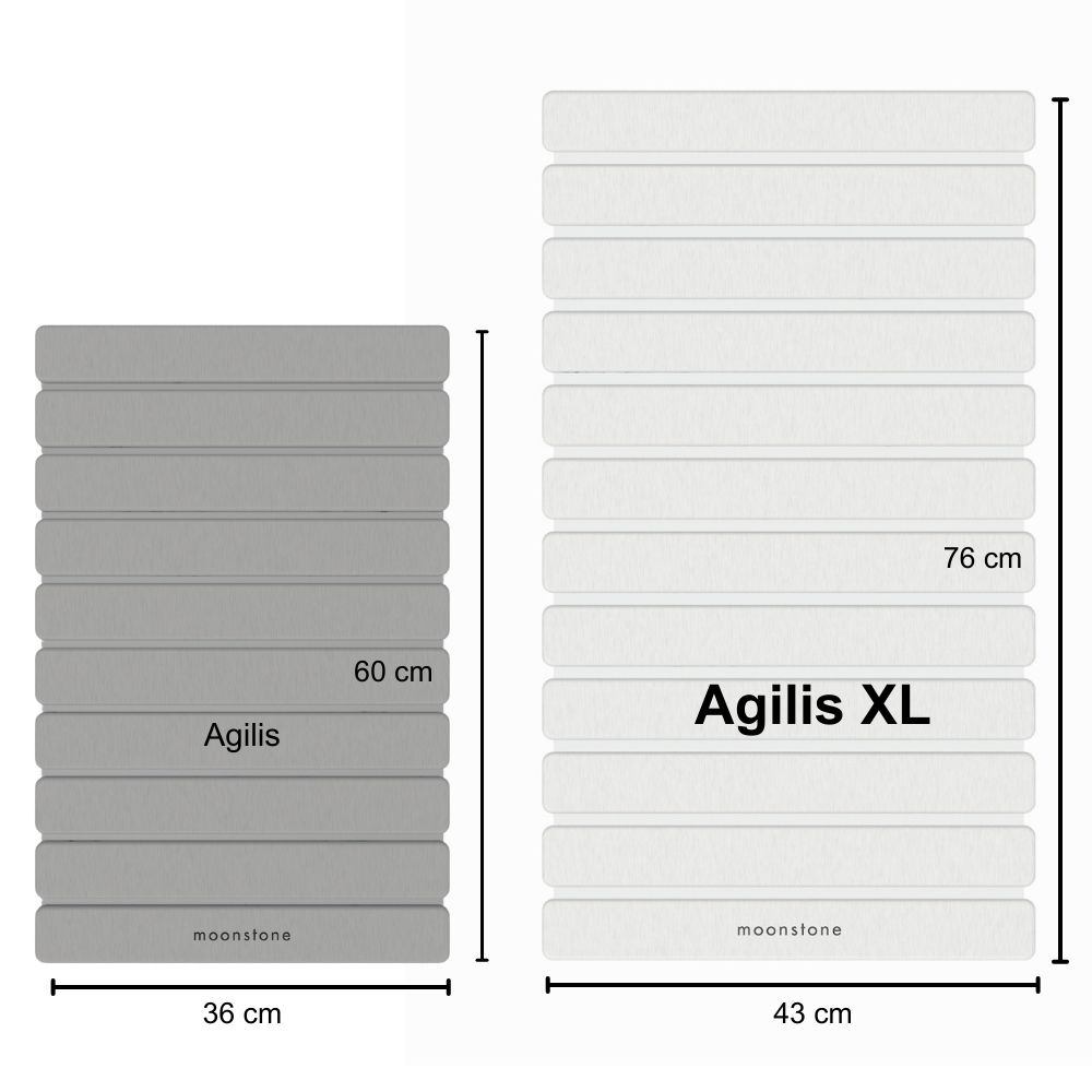 Grand tapis de bain en diatomite bambou Agilis XL