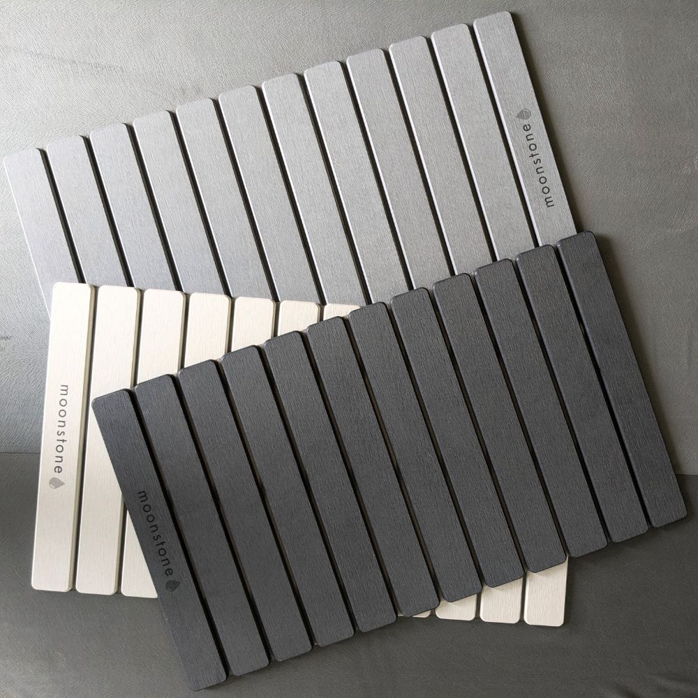 Grand tapis de bain Blanc Éternel en diatomite Agilis XL