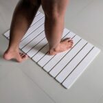 Grand tapis de bain Blanc Éternel en diatomite Agilis XL