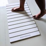 Grand tapis de bain Blanc Éternel en diatomite Agilis XL