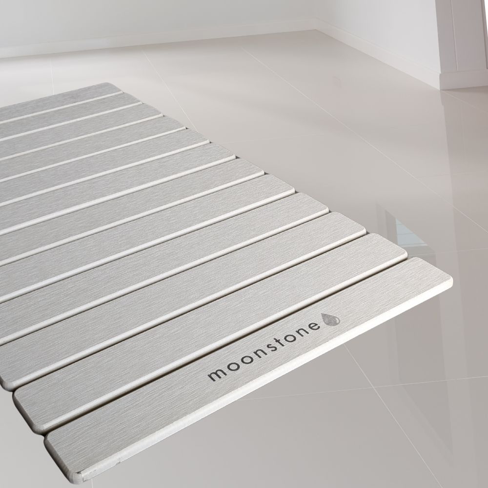Grand tapis de bain Blanc Éternel en diatomite Agilis XL