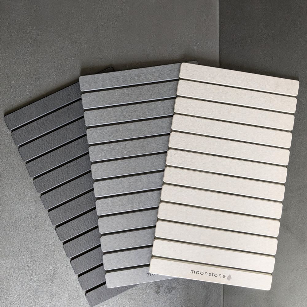 Grand tapis de bain Gris Cendre en diatomite Agilis XL