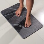 Tapis de bain Gris Nocturne en diatomite Terra