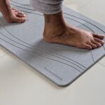 Tapis de bain Gris Nuage en diatomite Terra Vela