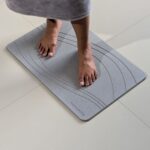 Tapis de bain Gris Nuage en diatomite Terra Vela