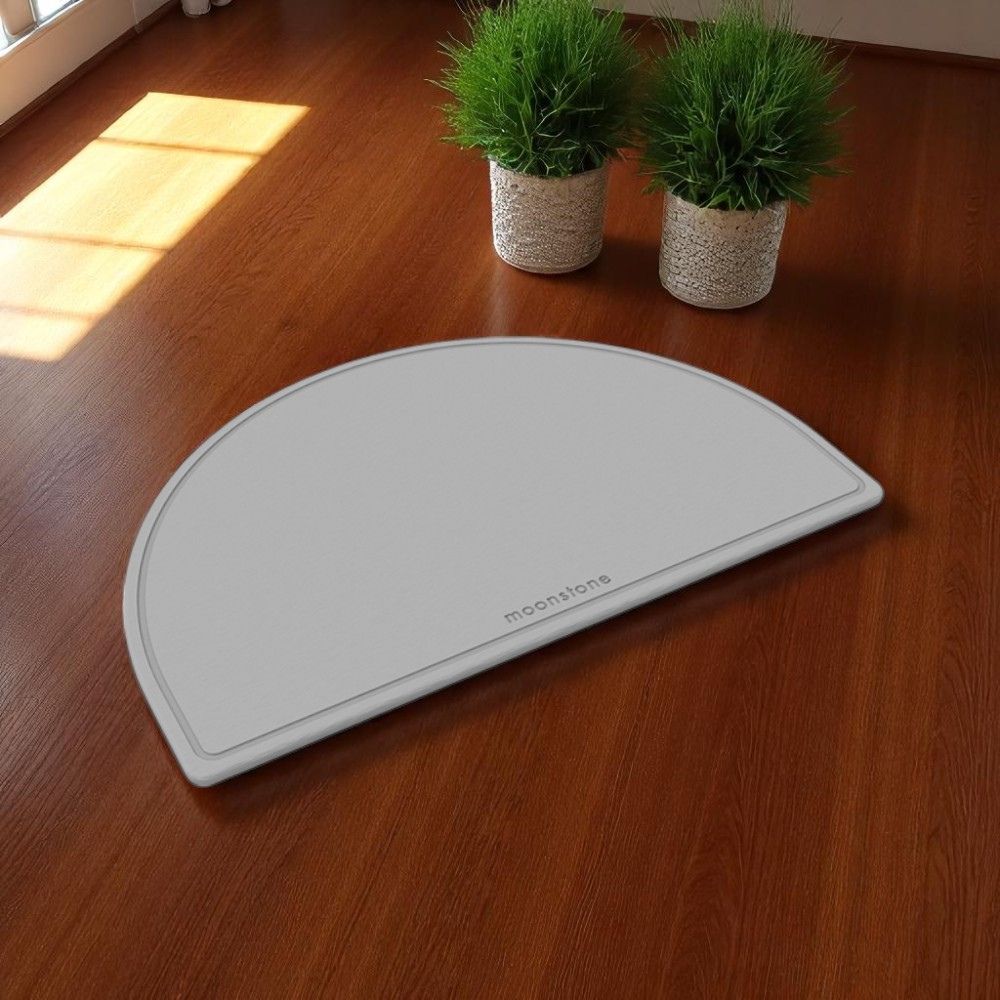 Tapis de bain Gris Nuage en diatomite Luna