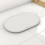 Tapis de bain Blanc Éternel en diatomite Aurora