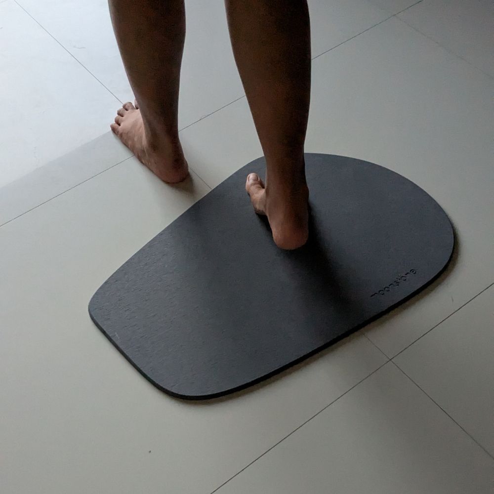 Tapis de bain Gris Orage en diatomite Galea