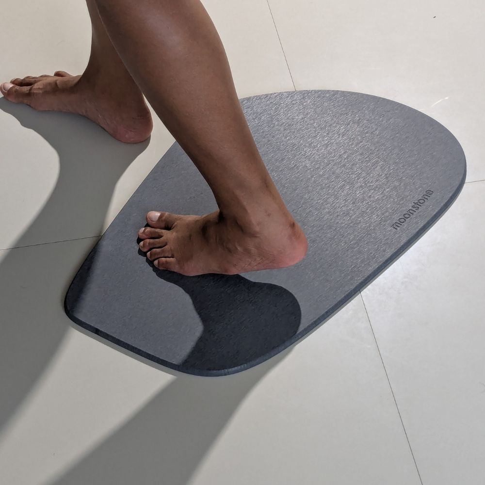 Tapis de bain Gris Orage en diatomite Galea