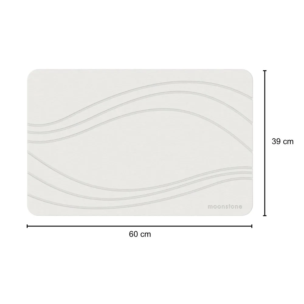 Tapis de bain Gris Orage en diatomite Terra Vela