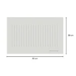 Tapis de bain Blanc Éternel en diatomite Terra Lina