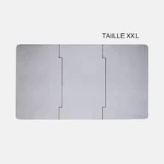 Tapis de bain grande taille Gris Nuage en diatomite Modula